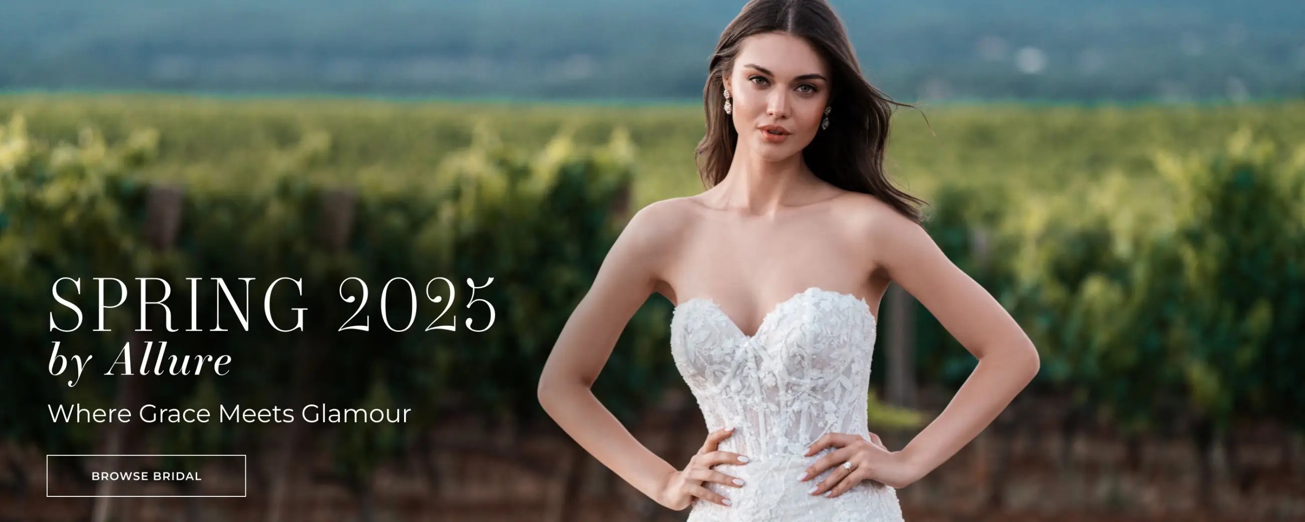 Allure Bridal Spring 2025 Banner Desktop