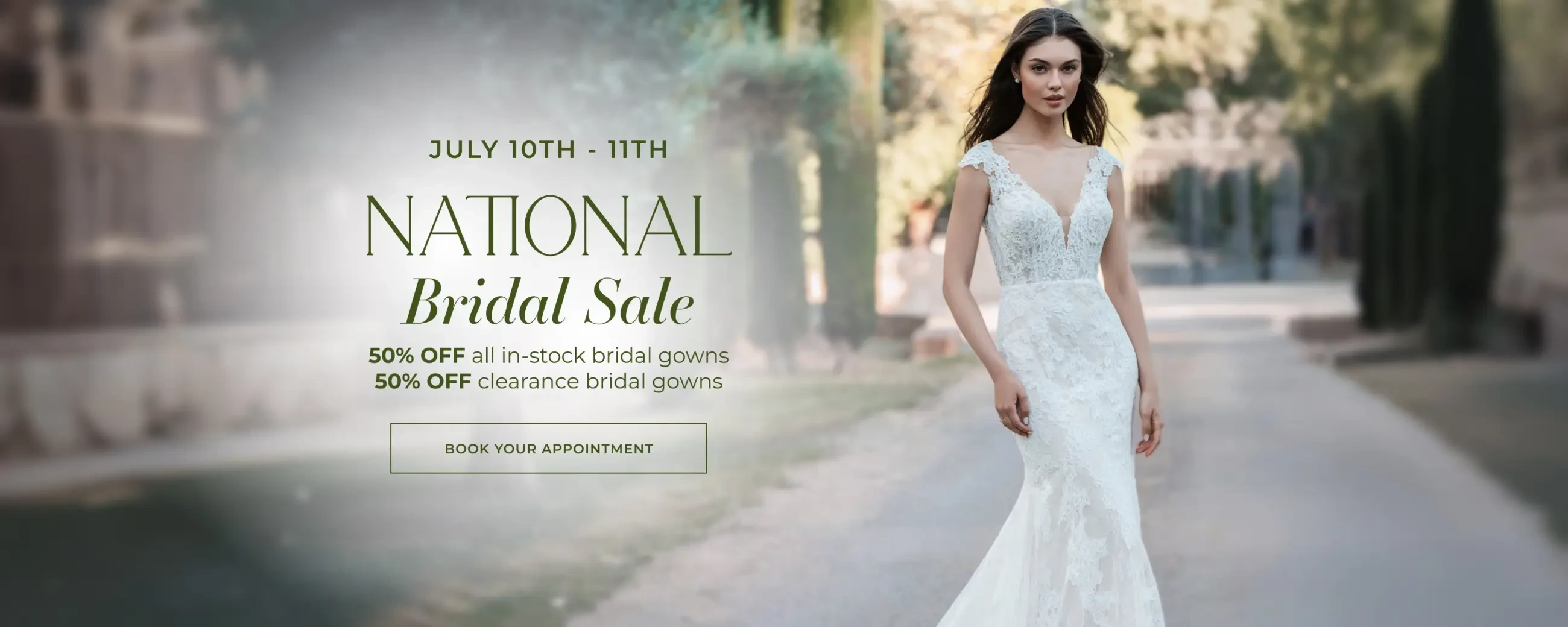 National Bridal Sale Desktop Banner