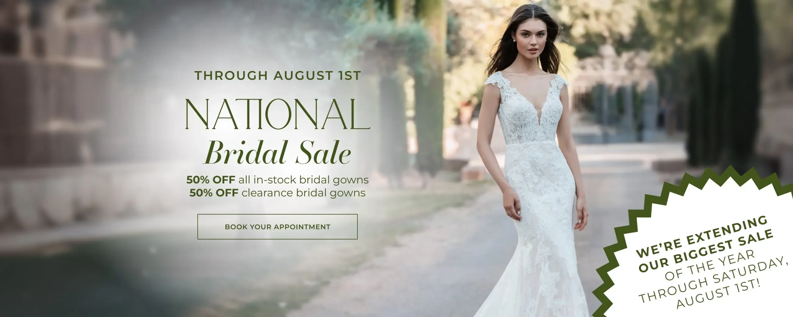 National Bridal Sale Extended Desktop Banner